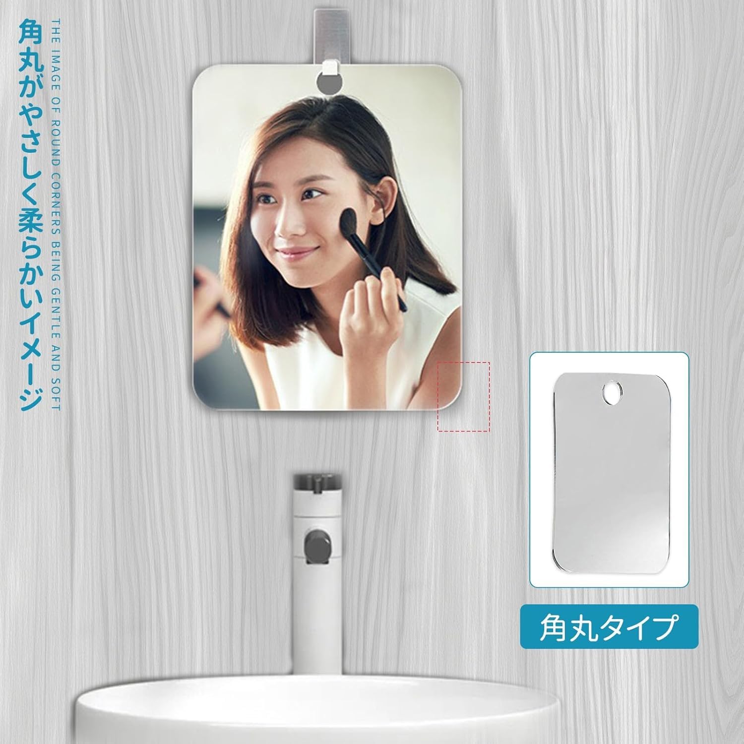 Amazon.co.jp: YSGenyou 鏡 割れない鏡 壁掛け鏡 曇り止め ミラー 軽量
